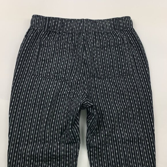 Old Navy Black Printed Cotton Gauze Pull On Ankle Pant S - Picture 8 of 9
